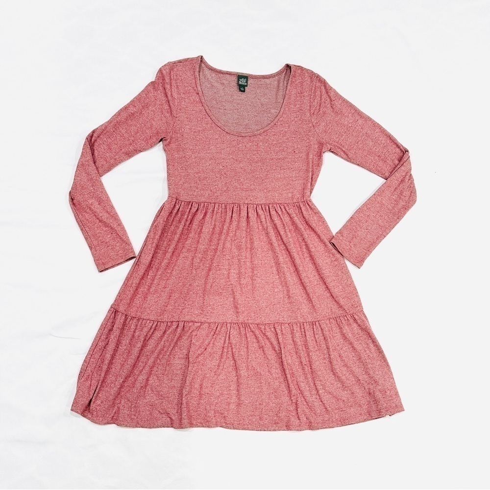 Wild Fable Heather Rose Tiered Scoop Neck Babydoll Dress